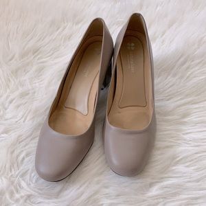 Comfortable Nude Naturalizer Block Heels